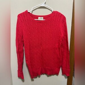 St. John's Bay Hot Pink Cable Knit Sweater